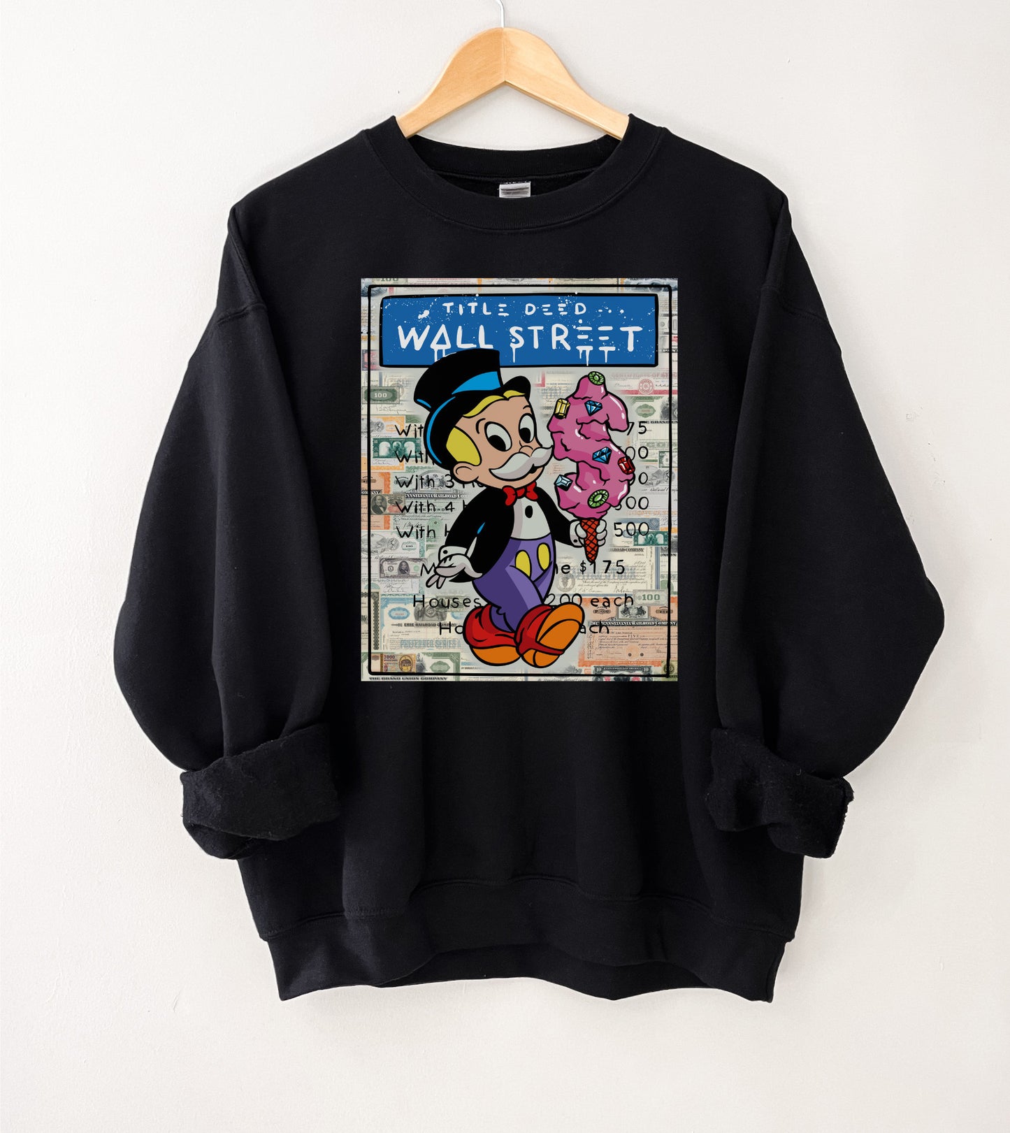 Alec Monopoly Title Deed Wall Street Sweatshirt