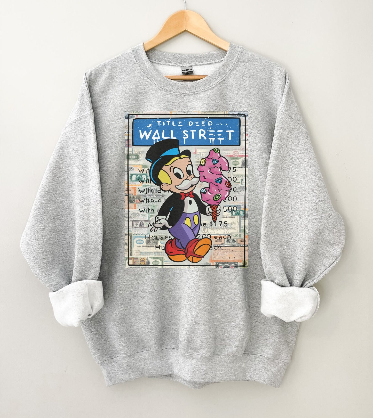 Alec Monopoly Title Deed Wall Street Sweatshirt