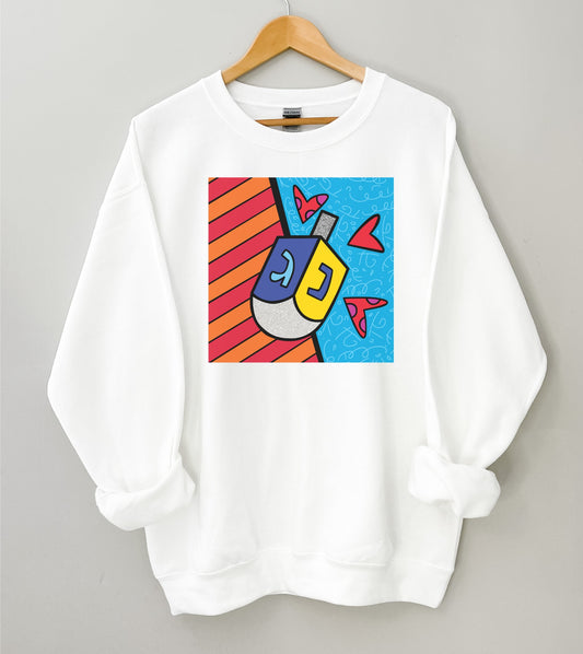 Cute Hanukkah Dreidel Sweatshirt